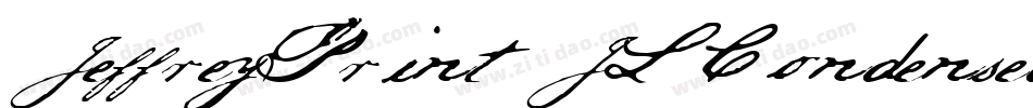 JeffreyPrint JL Condensed字体转换
